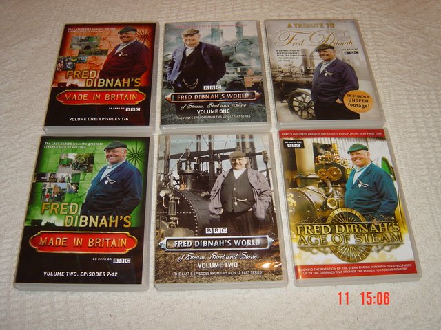 Preview of the first image of FRED DIBNAH COLLECTION 6 DVD SET. EXCELLENT CONDITION.