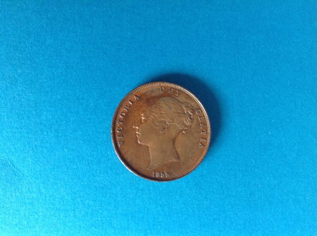 Preview of the first image of 1855 PENNY QUEEN VICTORIA..