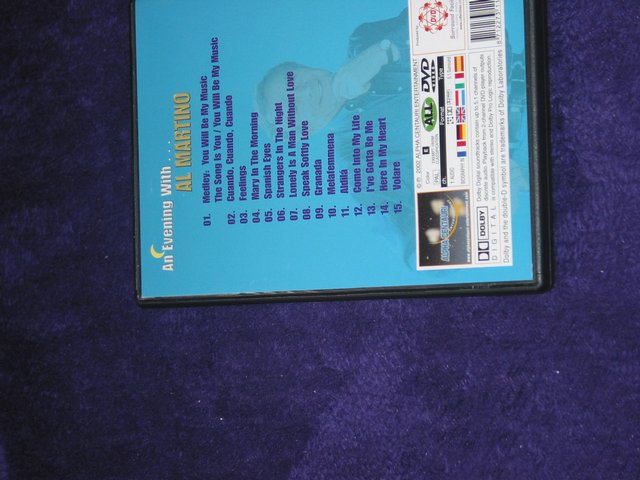 Image 2 of Al Martino Music DVD