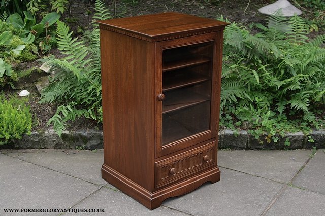 Image 10 of ERCOL ELM FRUITWOOD T.V HI-FI MUSIC DVD CD CABINET STAND