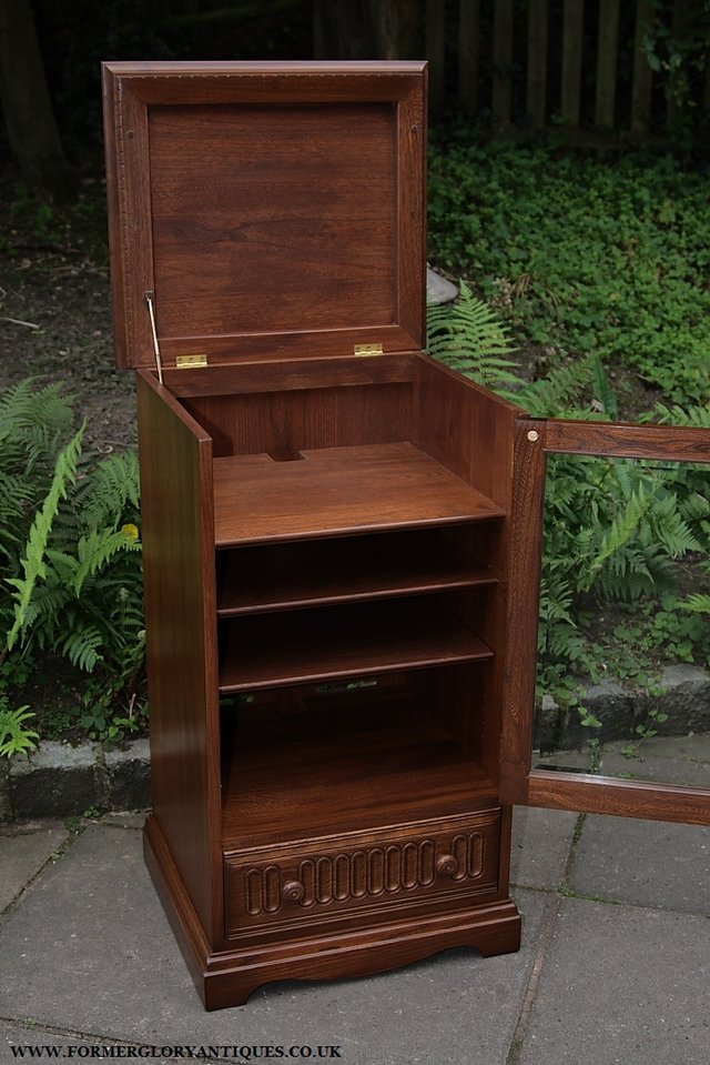 Image 12 of ERCOL ELM FRUITWOOD T.V HI-FI MUSIC DVD CD CABINET STAND