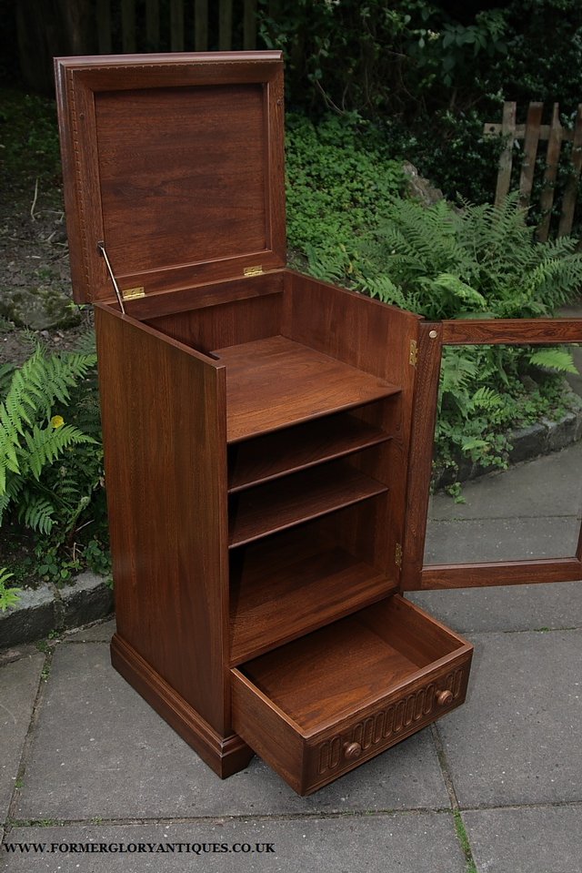 Image 34 of ERCOL ELM FRUITWOOD T.V HI-FI MUSIC DVD CD CABINET STAND
