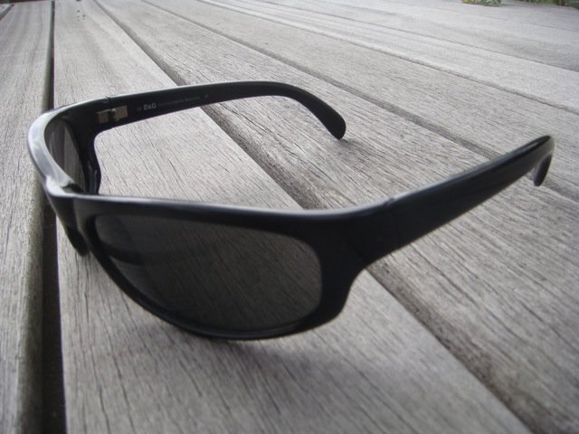 Preview of the first image of Dolce and Gabbana Black Rimmed Sunglass's.
