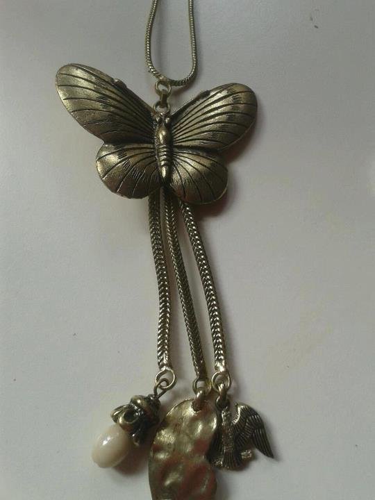 Preview of the first image of Very large Butterfly necklace.