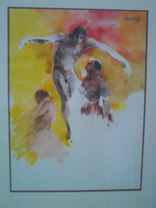 Preview of the first image of WATER COLOUR BY THE REVERED ANGELO TASSI b1937. MUST READ!.