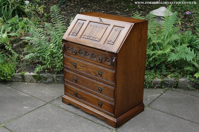Image 13 of OLD CHARM WRITING TABLE BUREAU COMPUTER OFFICE DESK