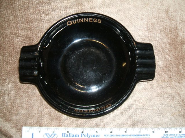 Preview of the first image of GUINNESS ASHTRAY - 1960'S!!!!!!!!!!!!!!!!!!.