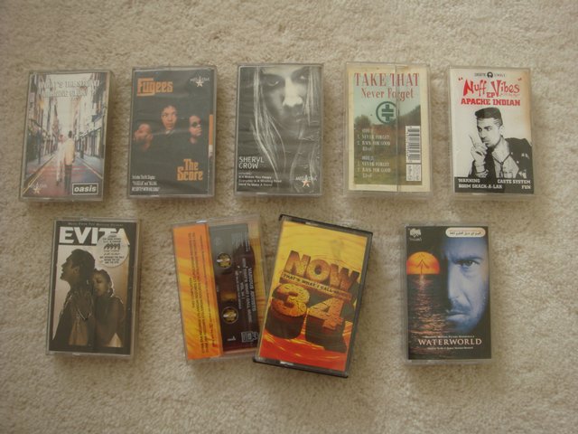 Preview of the first image of Various Audio Tapes - bands, singles, film tunes  x9.