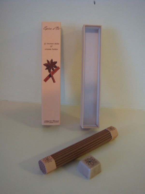 Preview of the first image of Epice d'Or Incense Sticks with a Ceramic Holder x 6 boxes.