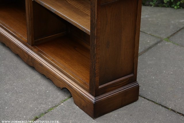 Image 19 of OLD CHARM LIGHT OAK BOOKCASE WALL OFFICE BOOK SHELVES