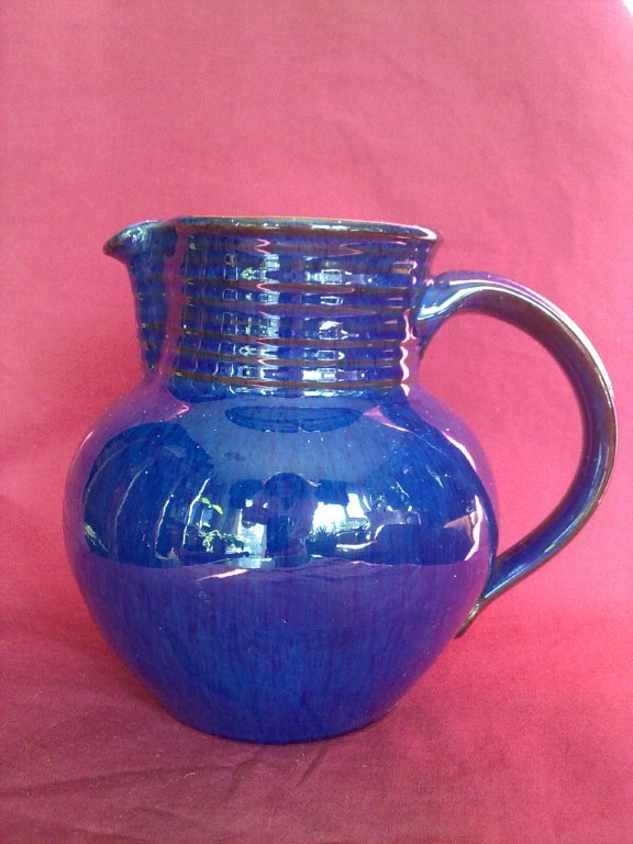 Preview of the first image of Downton (?) Devon blue jug.