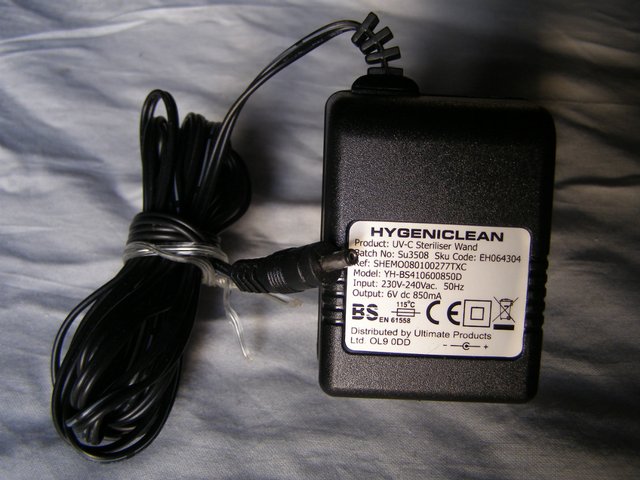 Preview of the first image of Hygeniclean AC Adaptor (incl P&P).
