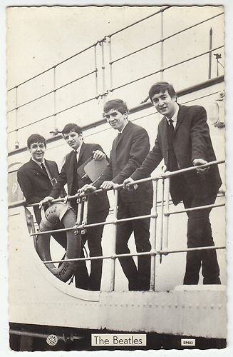 Preview of the first image of Beatles Orig 1963 B/W Postcard Star Pic.