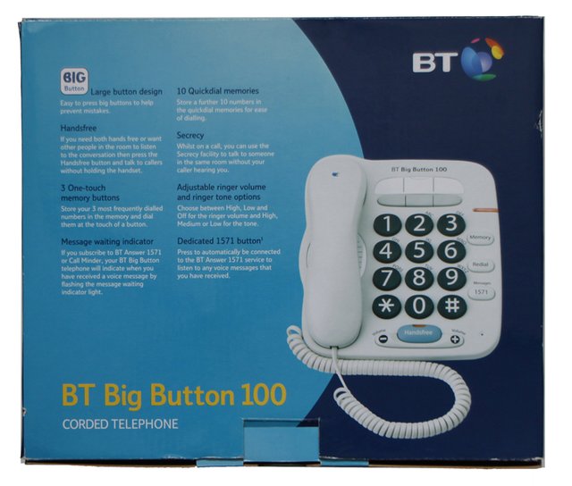 Image 2 of Phone BT Big Button 100