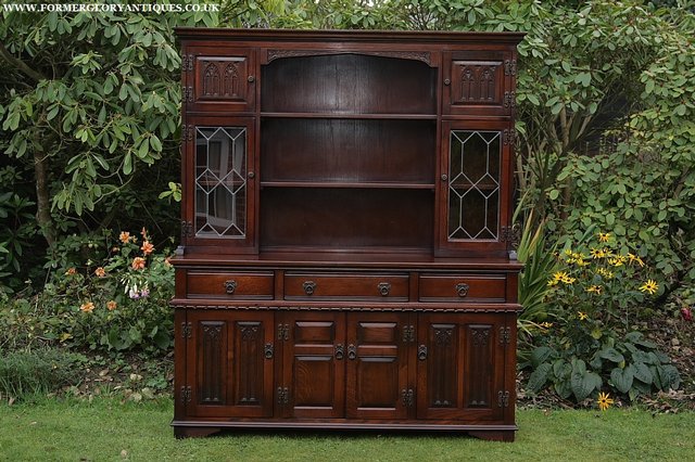 Preview of the first image of OLD CHARM DRESSER BASE SIDEBOARD DISPLAY CABINET CUPBOARD.
