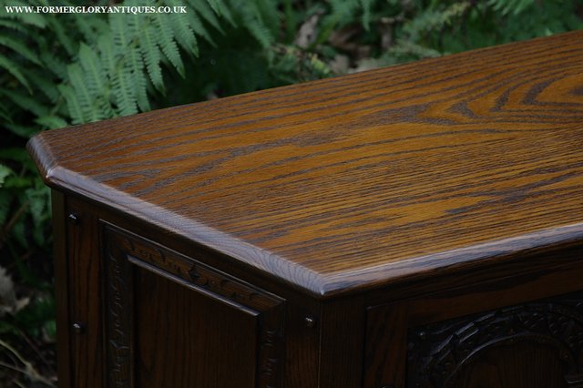 Image 23 of OLD CHARM OAK CABINET LAMP HALL TABLE CUPBOARD SIDEBOARD