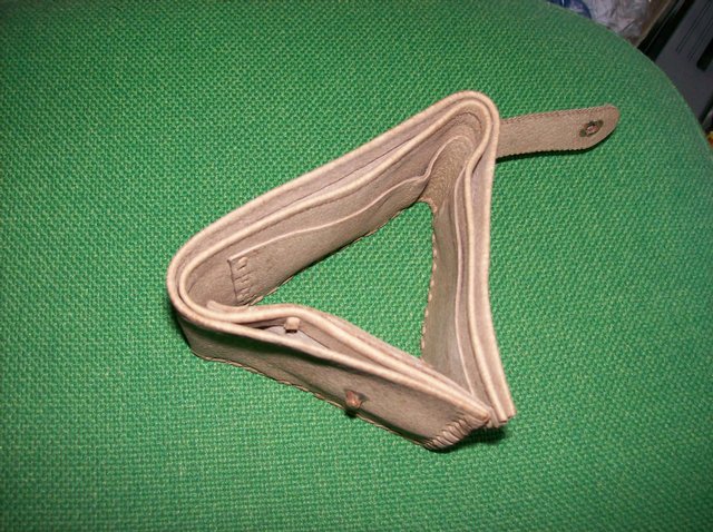 Preview of the first image of Purse Wallet Creamy Suede. As New.