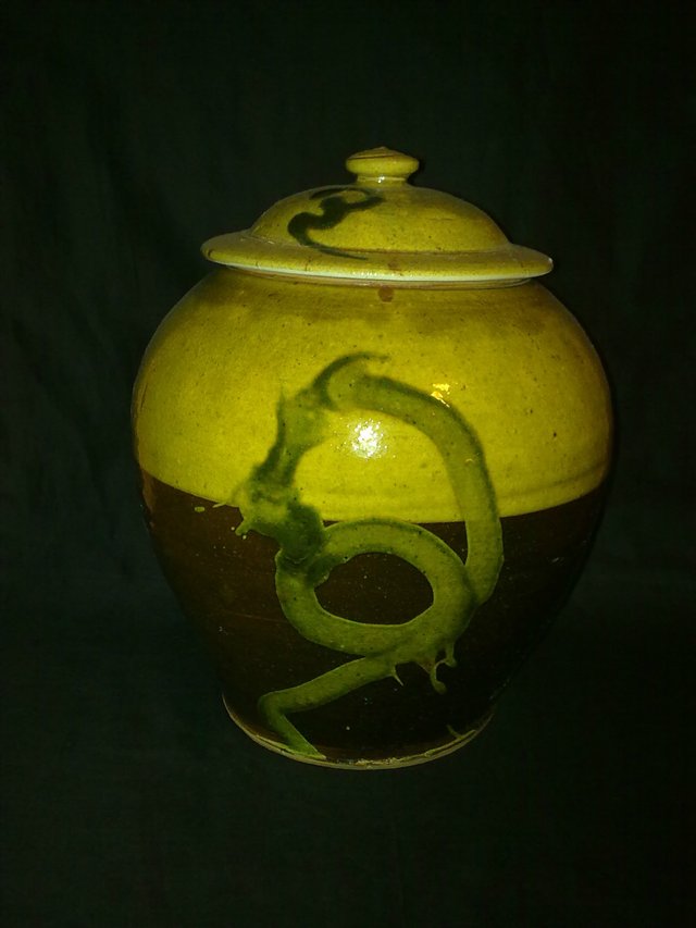 Image 2 of School of Clive Bowen Vase and cover