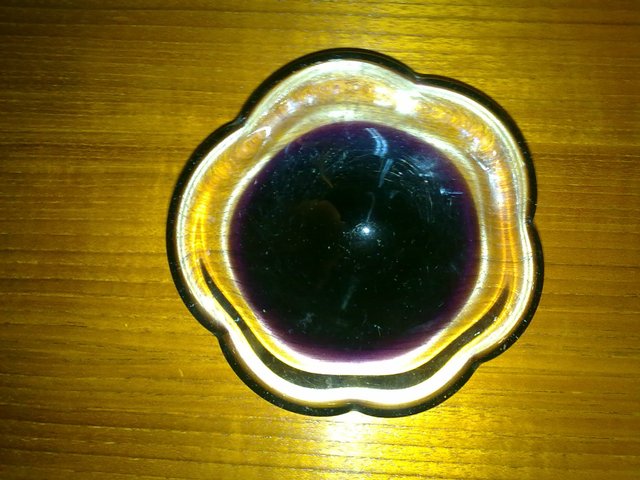 Preview of the first image of Handmade Glass Dish/ashtray.