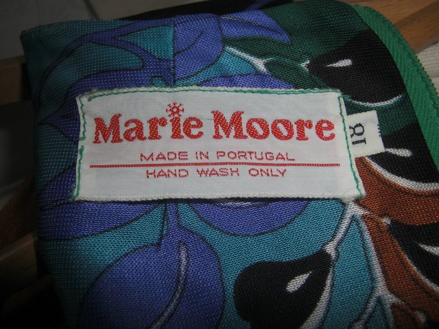 Image 2 of Retro Marie Moore Long Dress hand washable