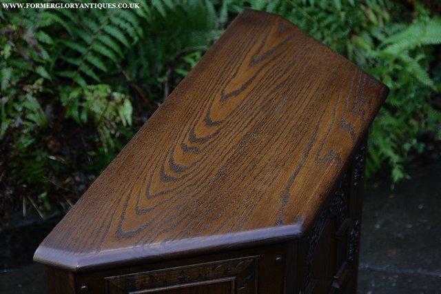 Image 23 of OLD CHARM OAK CABINET LAMP HALL TABLE CUPBOARD SIDEBOARD
