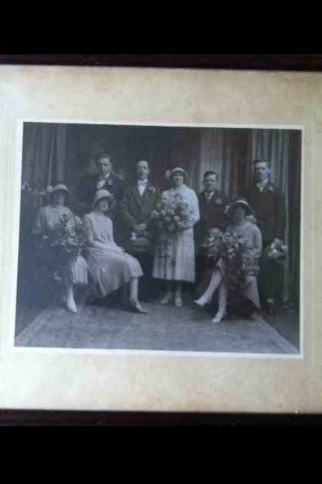 Preview of the first image of 1920's wedding photograph.
