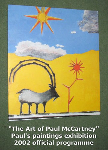 Preview of the first image of Paul McCartney Art Exhibition  Programme 2002.