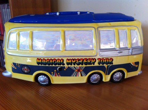 Image 2 of WANTED  Beatles Magical Mystery  Tour Bus Cookie Jar Lid