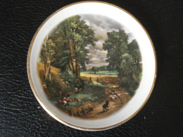 Preview of the first image of COLLECTORS ITEM - SMALL PLATE WITH SHEPHERD SCENE.
