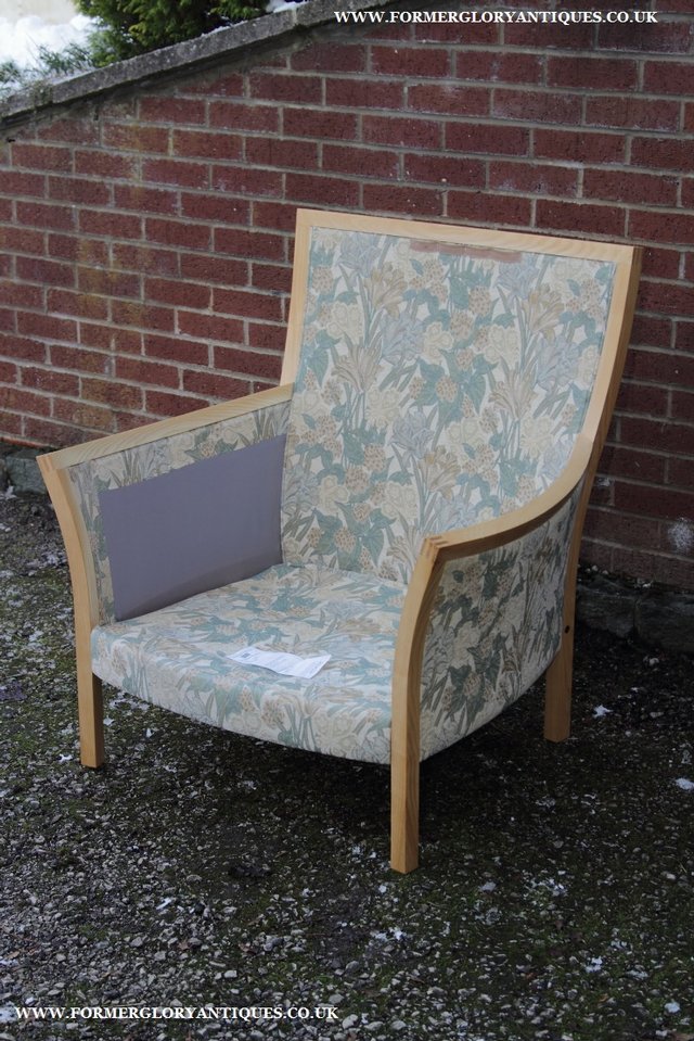 Image 5 of ERCOL LIGHT ELM /CLEAR ORIEL ARMCHAIR CUSHIONS SUITE SETTEE