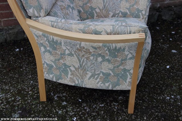 Image 10 of ERCOL LIGHT ELM /CLEAR ORIEL ARMCHAIR CUSHIONS SUITE SETTEE