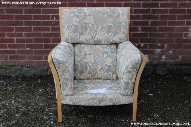 Image 13 of ERCOL LIGHT ELM /CLEAR ORIEL ARMCHAIR CUSHIONS SUITE SETTEE