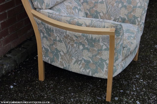 Image 15 of ERCOL LIGHT ELM /CLEAR ORIEL ARMCHAIR CUSHIONS SUITE SETTEE
