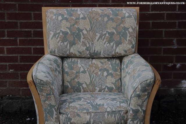 Image 16 of ERCOL LIGHT ELM /CLEAR ORIEL ARMCHAIR CUSHIONS SUITE SETTEE