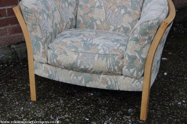Image 17 of ERCOL LIGHT ELM /CLEAR ORIEL ARMCHAIR CUSHIONS SUITE SETTEE