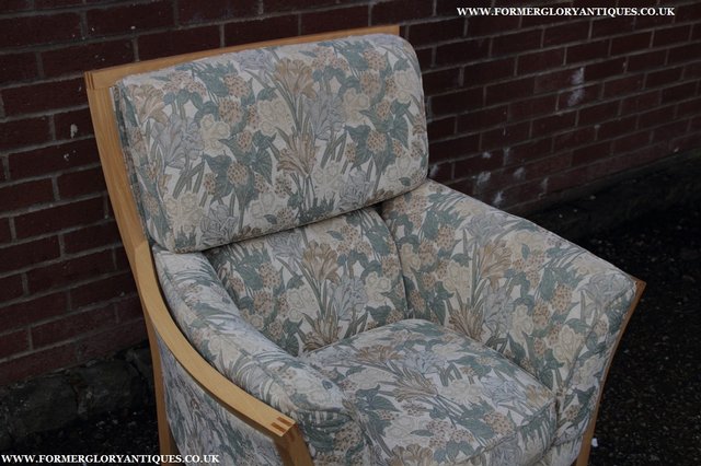 Image 28 of ERCOL LIGHT ELM /CLEAR ORIEL ARMCHAIR CUSHIONS SUITE SETTEE