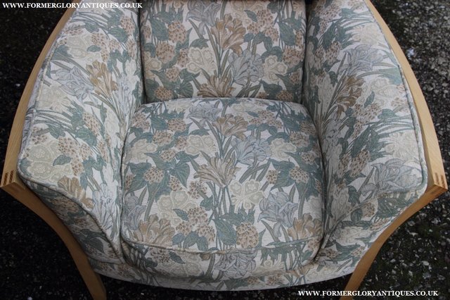 Image 31 of ERCOL LIGHT ELM /CLEAR ORIEL ARMCHAIR CUSHIONS SUITE SETTEE