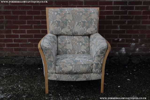 Image 34 of ERCOL LIGHT ELM /CLEAR ORIEL ARMCHAIR CUSHIONS SUITE SETTEE