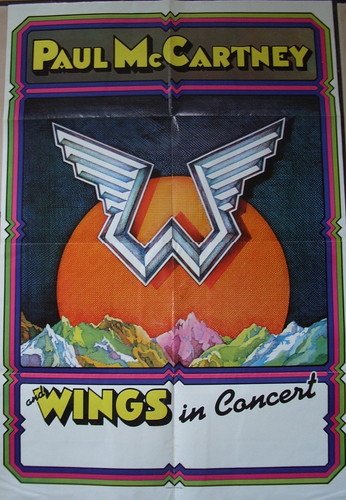 Preview of the first image of Paul McCartney & Wings in Concert - Rare 1975 UK Tour Poster.