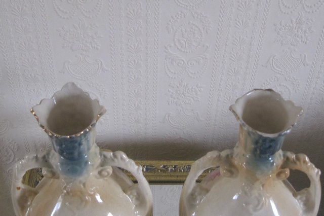 Image 3 of Pair of Vases (Roses)