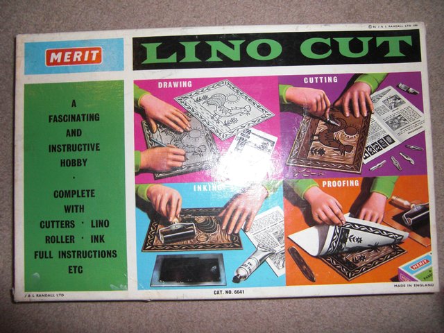Image 2 of Collectable Vintage Merit Lino Cut Print Set