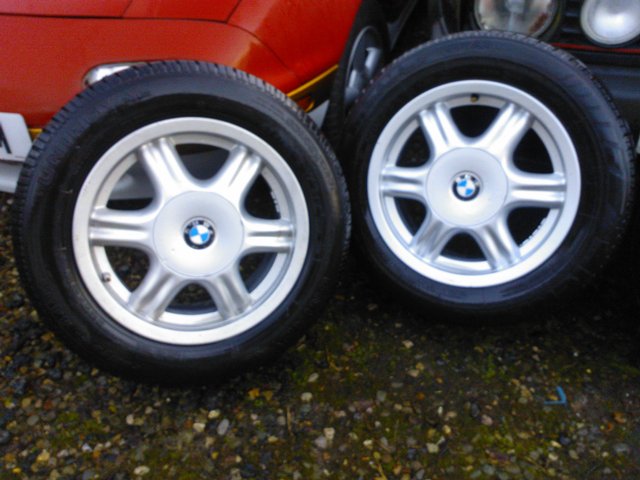 Image 2 of Set of 4, BMW 6 spoke alloys 15" x 6J