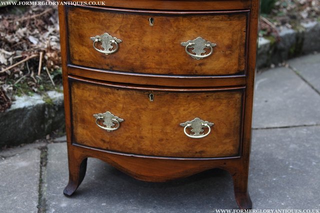 Image 19 of BURR WALNUT MAHOGANY CHEST OF DRAWERS BEDSIDE COFFEE TABLE