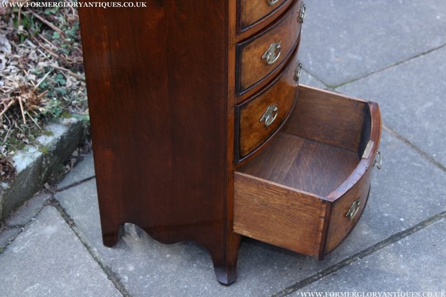 Image 20 of BURR WALNUT MAHOGANY CHEST OF DRAWERS BEDSIDE COFFEE TABLE