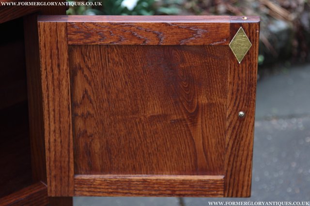 Image 19 of OLD CHARM OAK CABINET CANTED HALL TABLE CUPBOARD SIDEBOARD