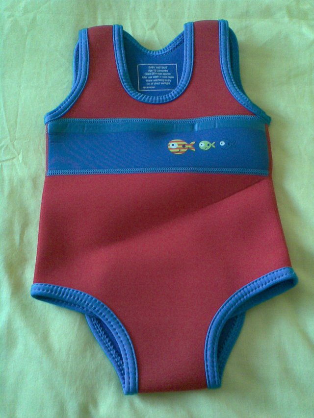 Preview of the first image of MOTHERCARE BABY WETSUIT - RED - 12/24 MONTHS.