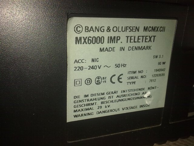 Image 2 of Bang & Olufsen TV television