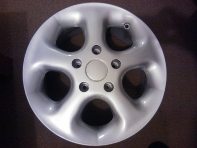 Preview of the first image of 15 x 6.5J 5 spoke alloys, new & unused. 5X120 fit BMW, etc.