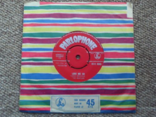 Preview of the first image of Beatles Original '' Love Me Do '' Red Label Single 1962.