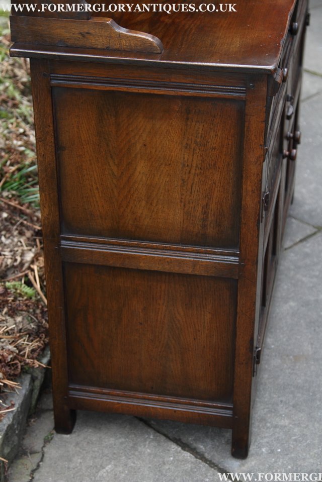 Image 18 of TITCHMARSH AND GOODWIN SOLID OAK DRESSER SIDEBOARD CUPBOARD